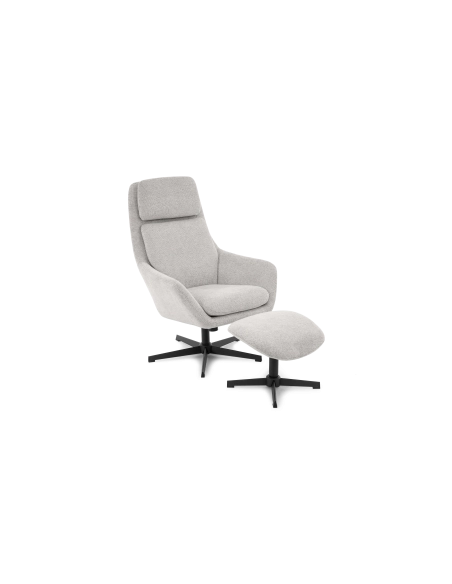 Capri | Sillón Giratorio + Reposapiés LETTO BELLO