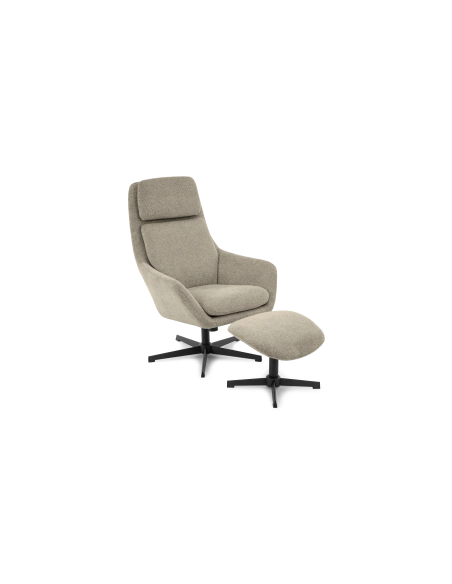 Capri | Sillón Giratorio + Reposapiés LETTO BELLO