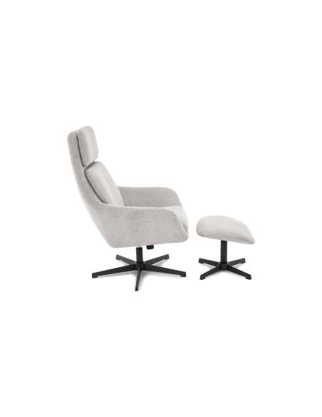 Capri | Sillón Giratorio + Reposapiés LETTO BELLO