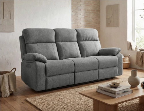 Amber | Sofá 3 Plazas 2 Relax Eléctricos LETTO BELLO