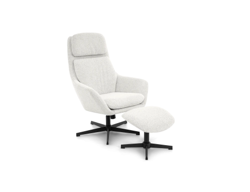 Capri | Sillón Giratorio + Reposapiés LETTO BELLO