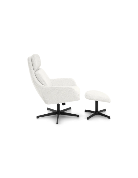 Capri | Sillón Giratorio + Reposapiés LETTO BELLO