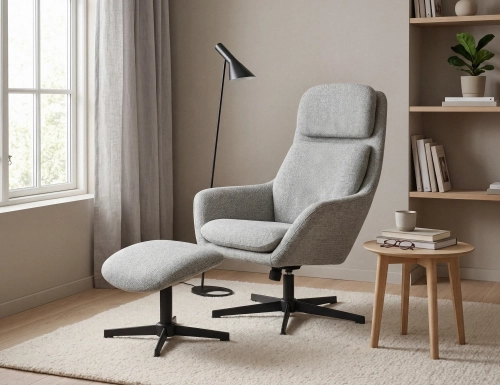 Capri | Sillón Giratorio + Reposapiés LETTO BELLO